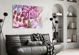 Tropical Leaves Glass Wall Art.