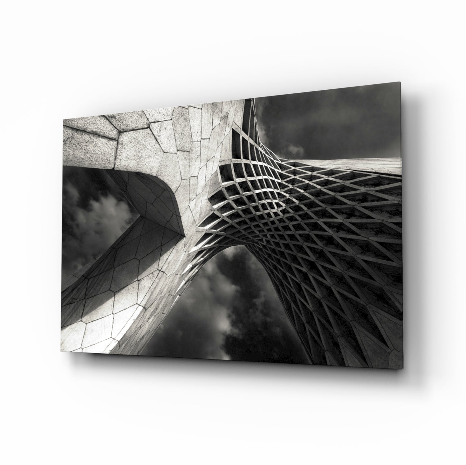 Interesting Architectural Glass Wall Art.