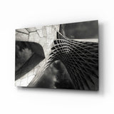 Interesting Architectural Glass Wall Art.