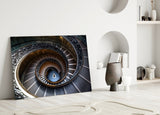 Spiral Glass Wall Art.