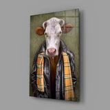 Ox Head Glass Wall Art.