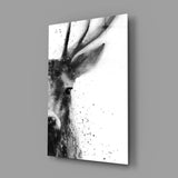 Deer Glass Wall Art.