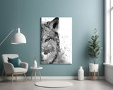 Wolf Glass Wall Art.