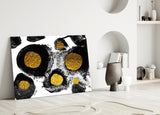 Abstract Colors Glass Wall Art.
