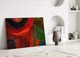 Abstract Glass Wall Art.