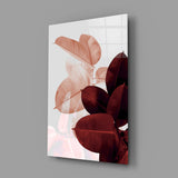 Leaves Glass Wall Art.