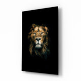 Lion Glass Wall Art.