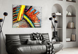 Abstract Chameleon Glass Wall Art.