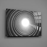 Geometric Structures Glass Wall Art.