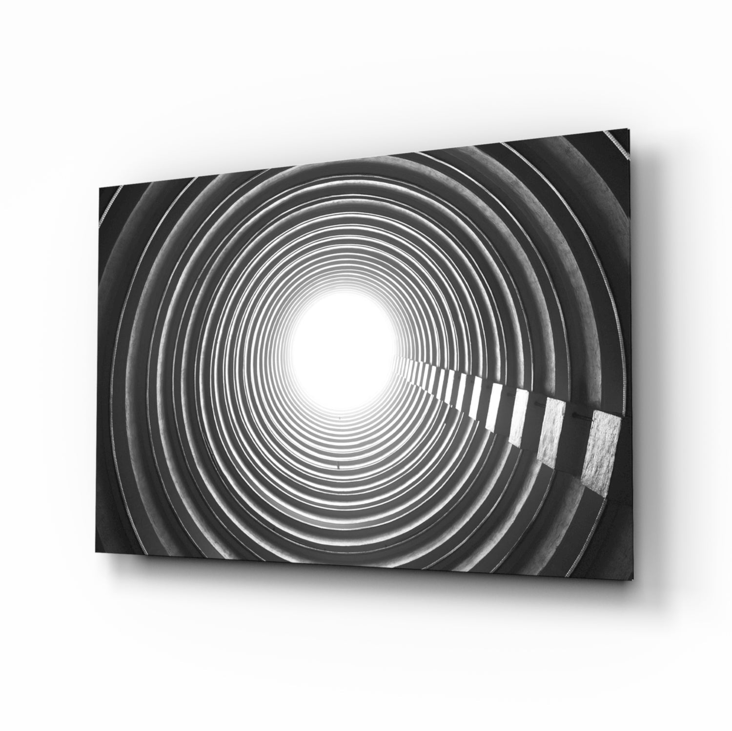 Geometric Structures Glass Wall Art.