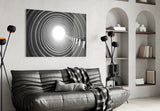 Geometric Structures Glass Wall Art.