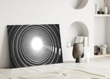 Geometric Structures Glass Wall Art.