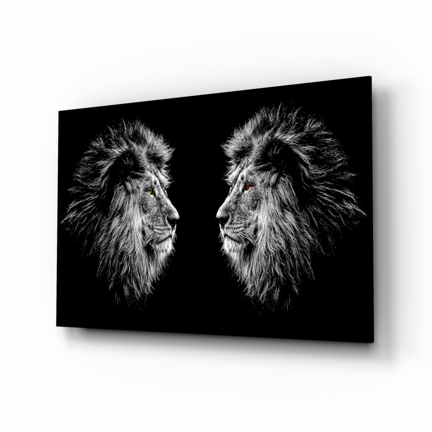 Lion Glass Wall Art.