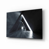 Geometric Structures Glass Wall Art.