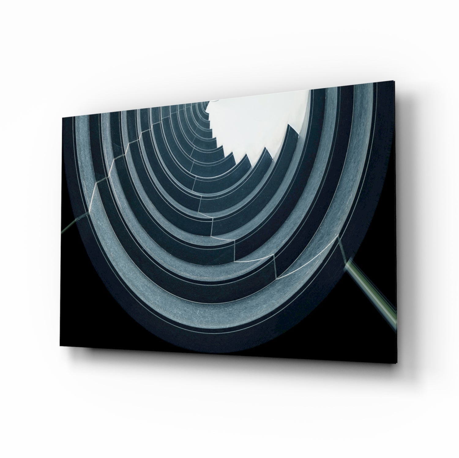 Geometric Structures Glass Wall Art.