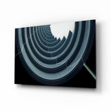 Geometric Structures Glass Wall Art.