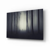 Foggy Forest Glass Wall Art.