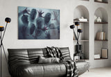Silent Scream Glass Wall Art.