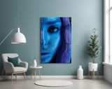 Woman Portrait Glass Wall Art.