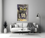Owl Glass Wall Art.