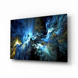 Cosmic Blue Glass Wall Art.
