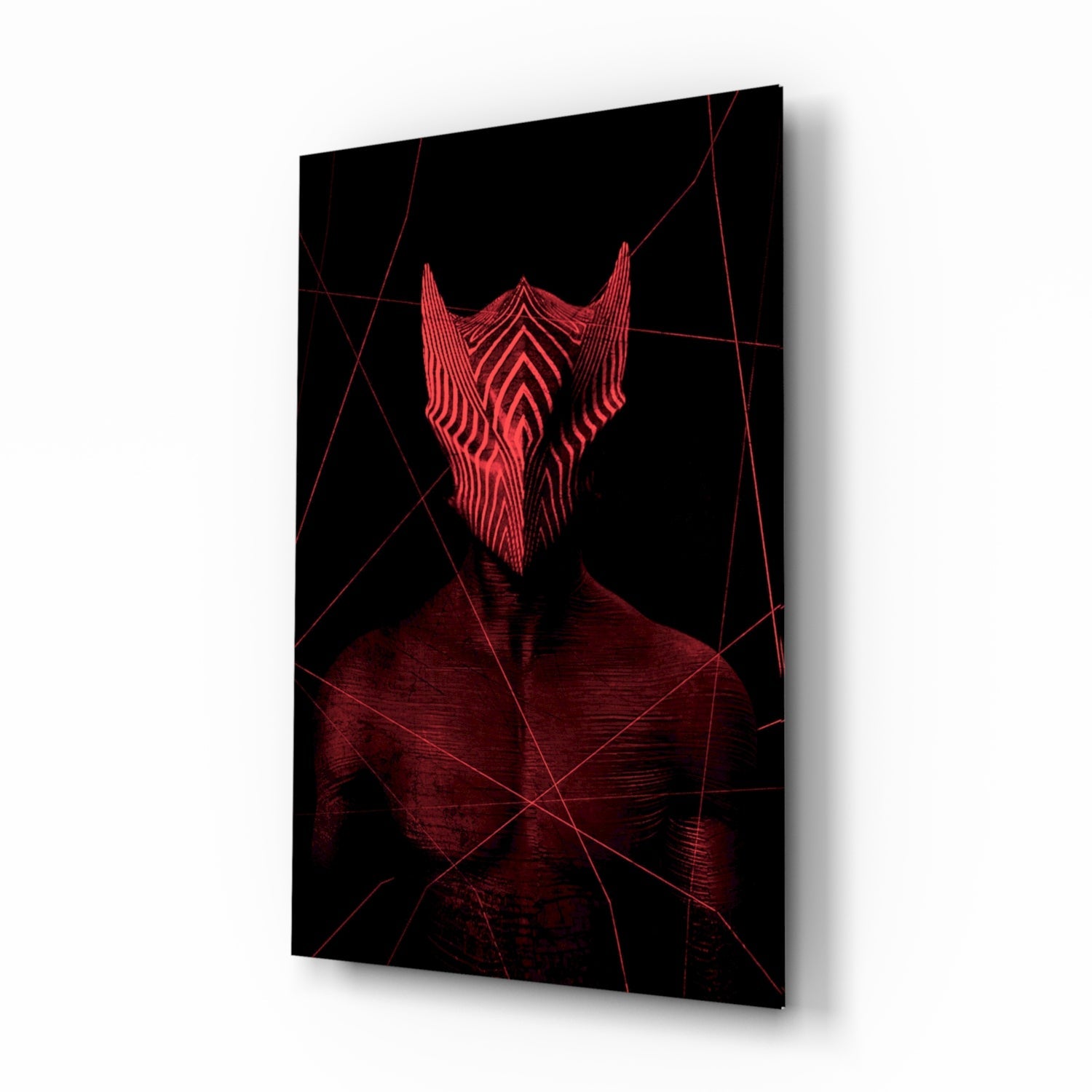 Darko Red Glass Wall Art.