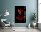 Darko Red Glass Wall Art.