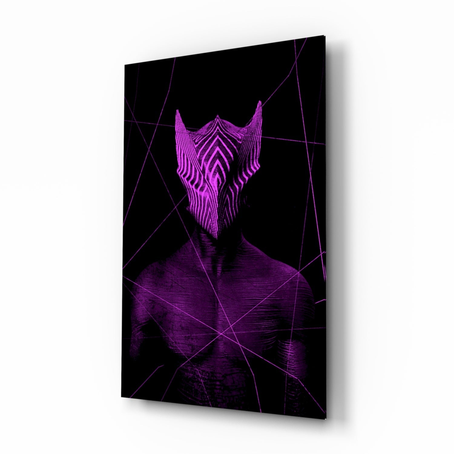 Darko Violet Glass Wall Art.