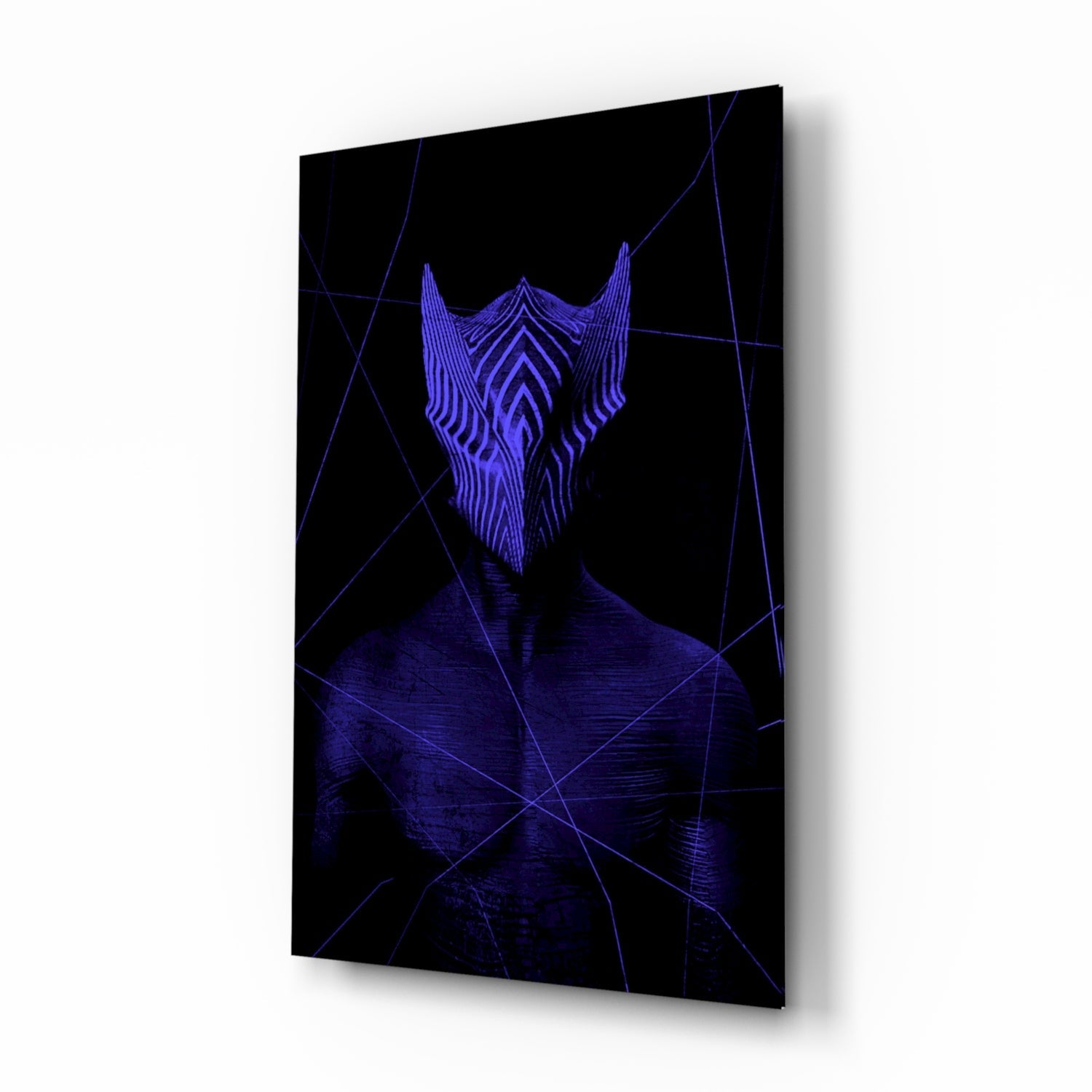 Darko Purple Glass Wall Art.
