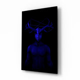 Donnie Blue Glass Wall Art.