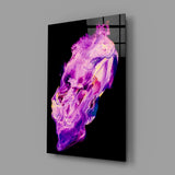 Abstract Purple Glass Wall Art.