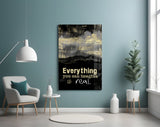 Words Glass Wall Art.