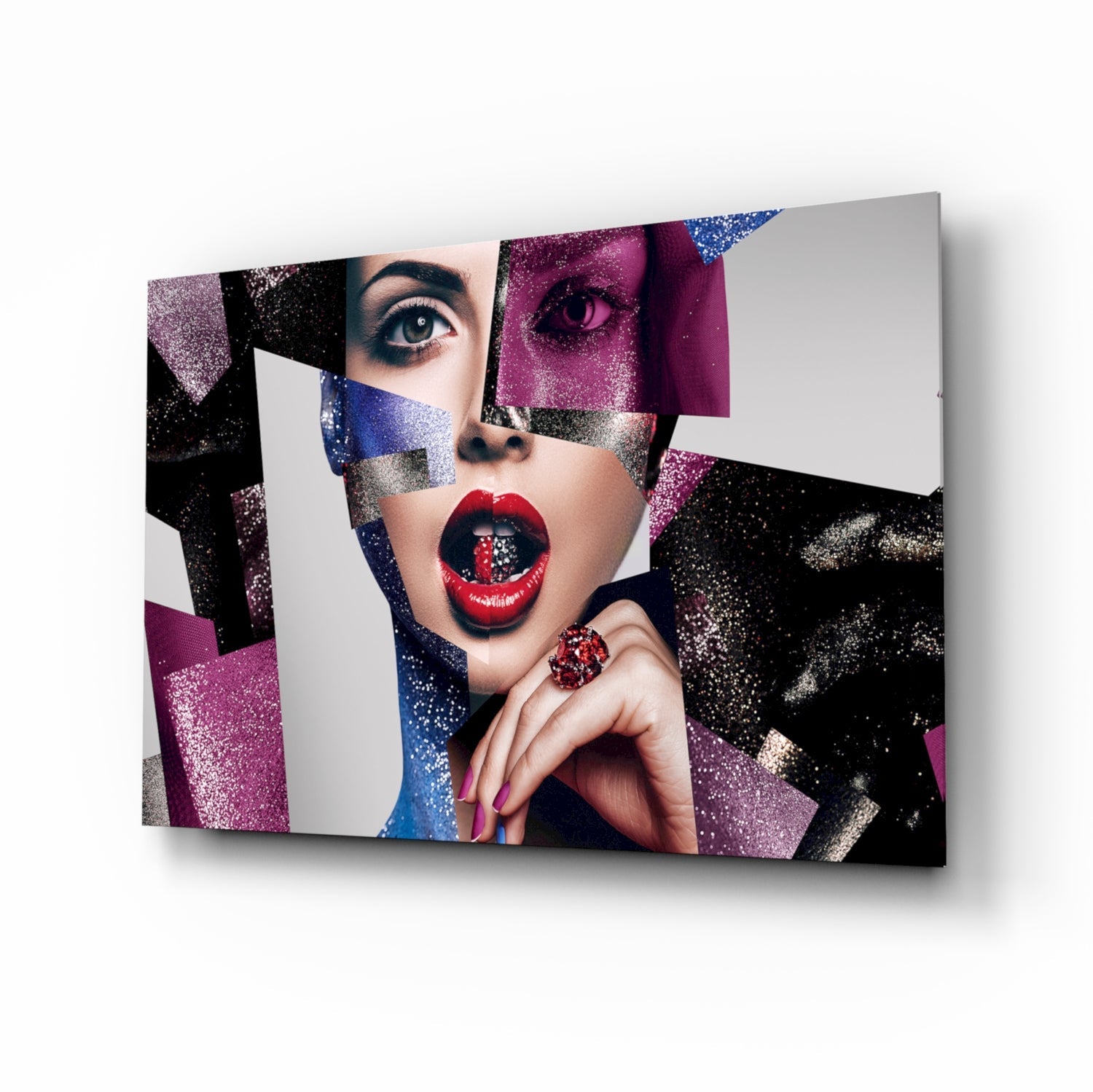 Women's Glass Wall Art.