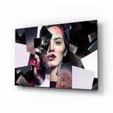 Effect Woman Glass Wall Art.
