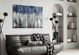 Vases and Trees Glass Wall Art.