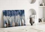 Vases and Trees Glass Wall Art.