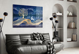 Magic Deer Glass Wall Art.