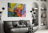 Color Explosion Glass Wall Art.
