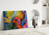 Color Explosion Glass Wall Art.