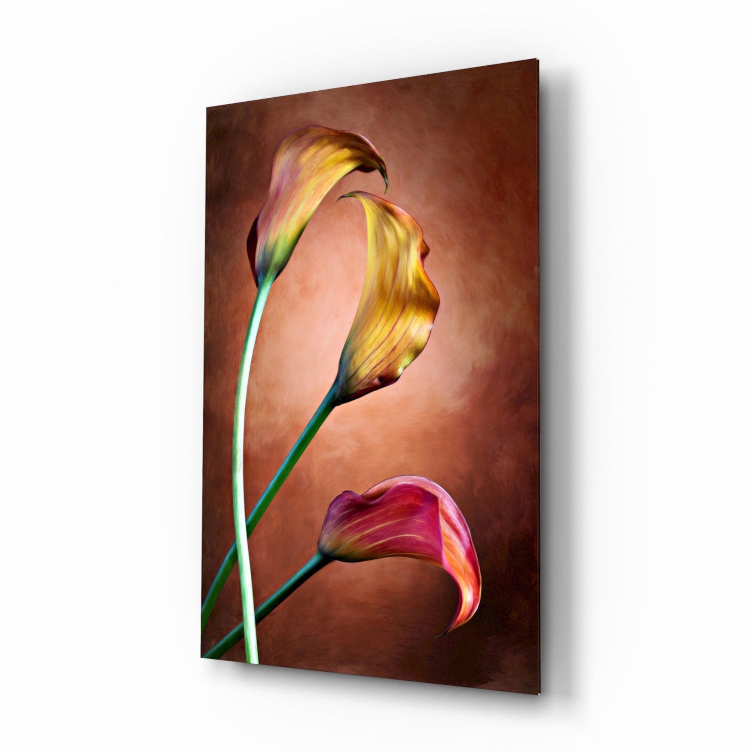 Tulips Glass Wall Art.