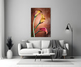 Tulips Glass Wall Art