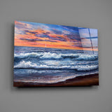 Waves Glass Wall Art.