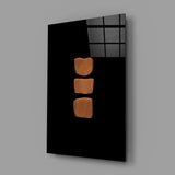 Abstract Column Glass Wall Art.