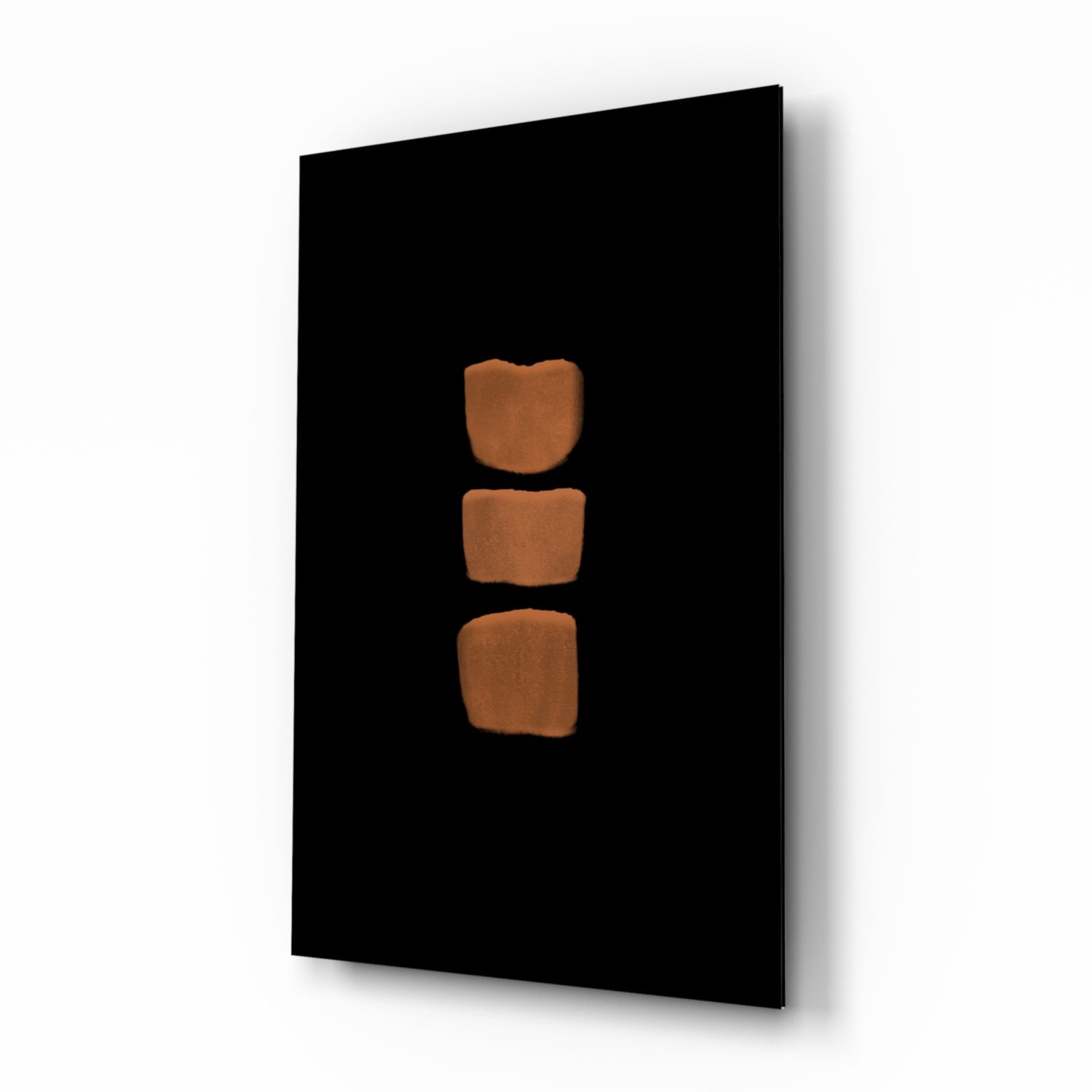 Abstract Column Glass Wall Art.