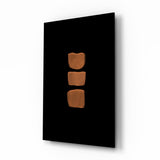 Abstract Column Glass Wall Art.