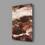 Abstract Earth Glass Wall Art.