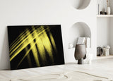 Yellow Lights Glass Wall Art.