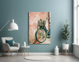 Bicycle Basket Glass Wall Art.