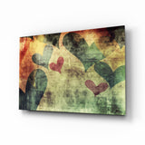 Hearts Hearts Glass Wall Art.