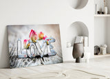 Love Glass Wall Art.